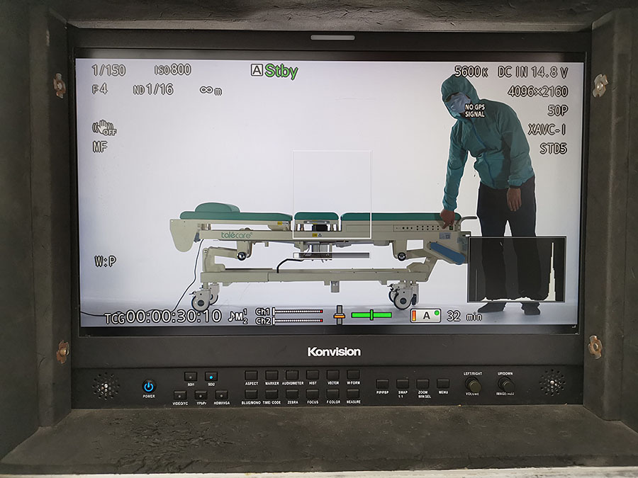 黑眼睛廣告為泰樂(lè)康科技拍攝產(chǎn)品短視頻現(xiàn)場(chǎng)